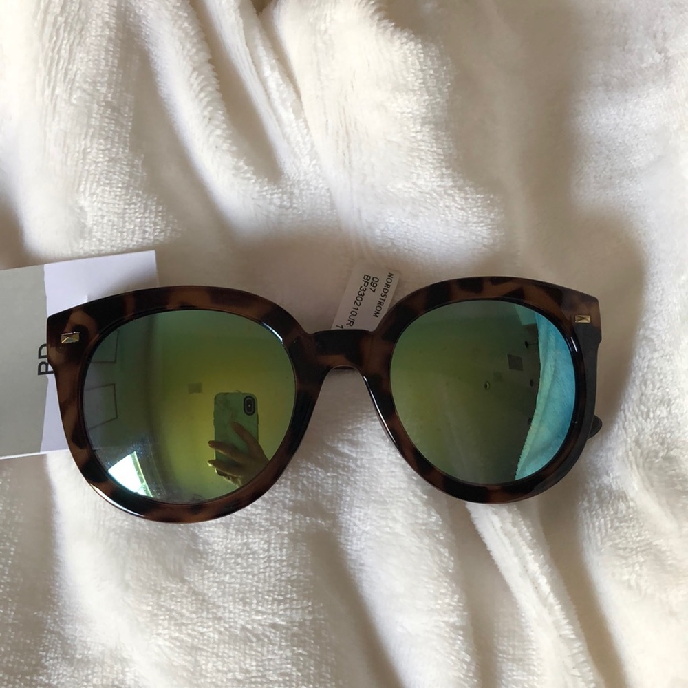 NWT BP Tortoise Mirrored Sunglasses